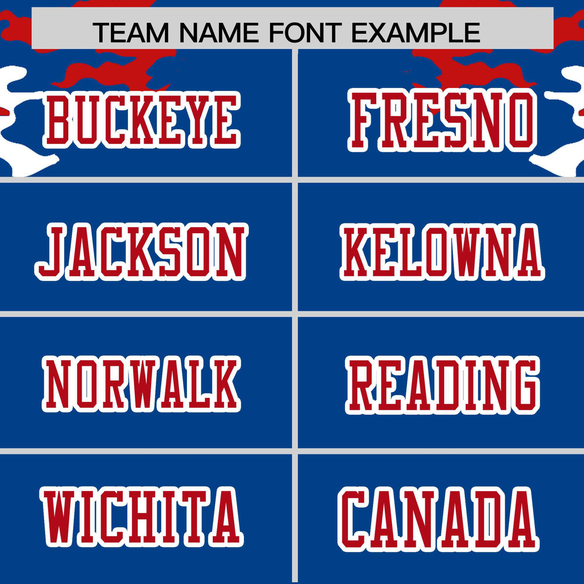 Custom Royal Blue Red-White Mesh Camo Football Jersey