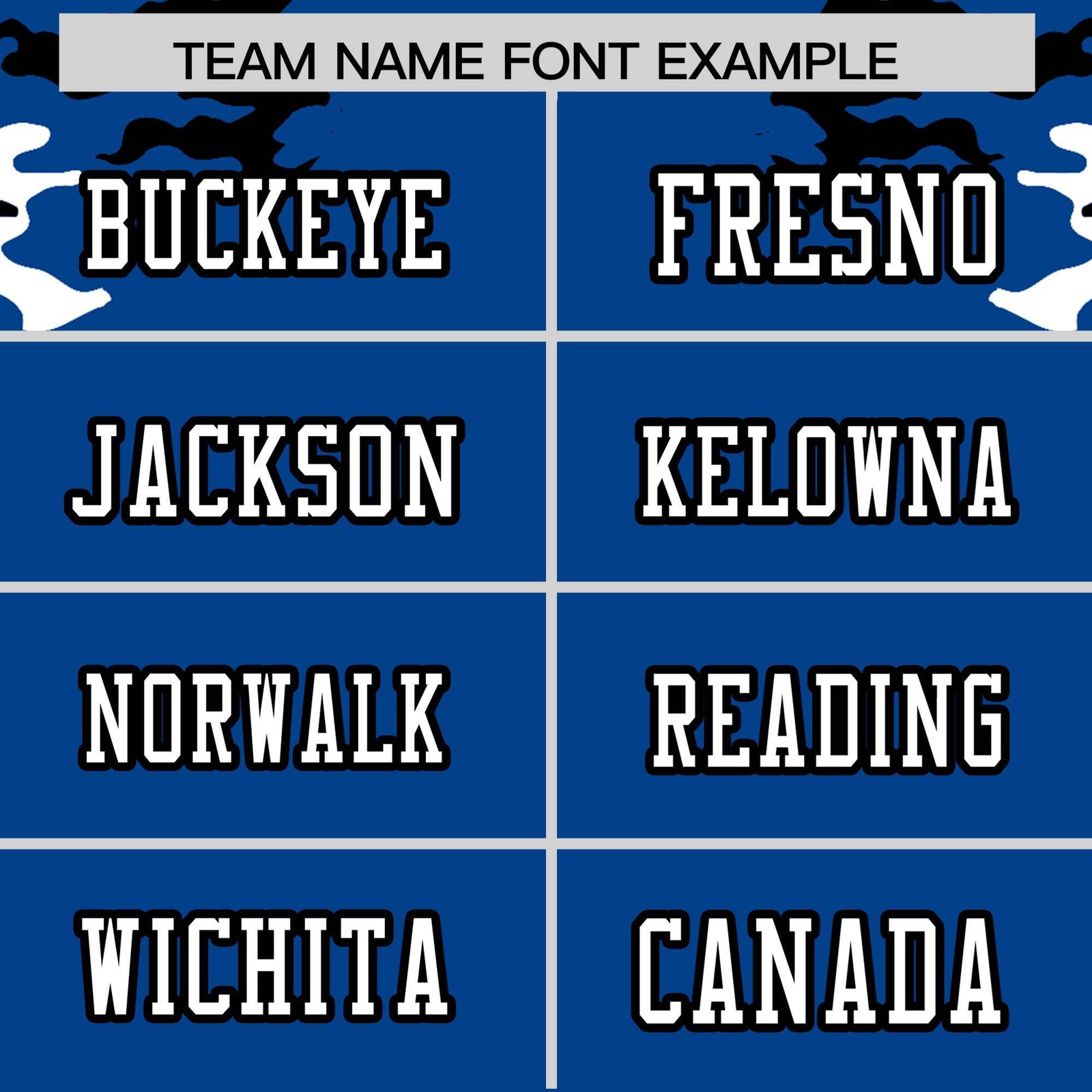 Custom Royal Blue Black-White Mesh Camo Football Jersey