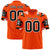 Custom Orange Black-White Mesh Camo Football Jersey