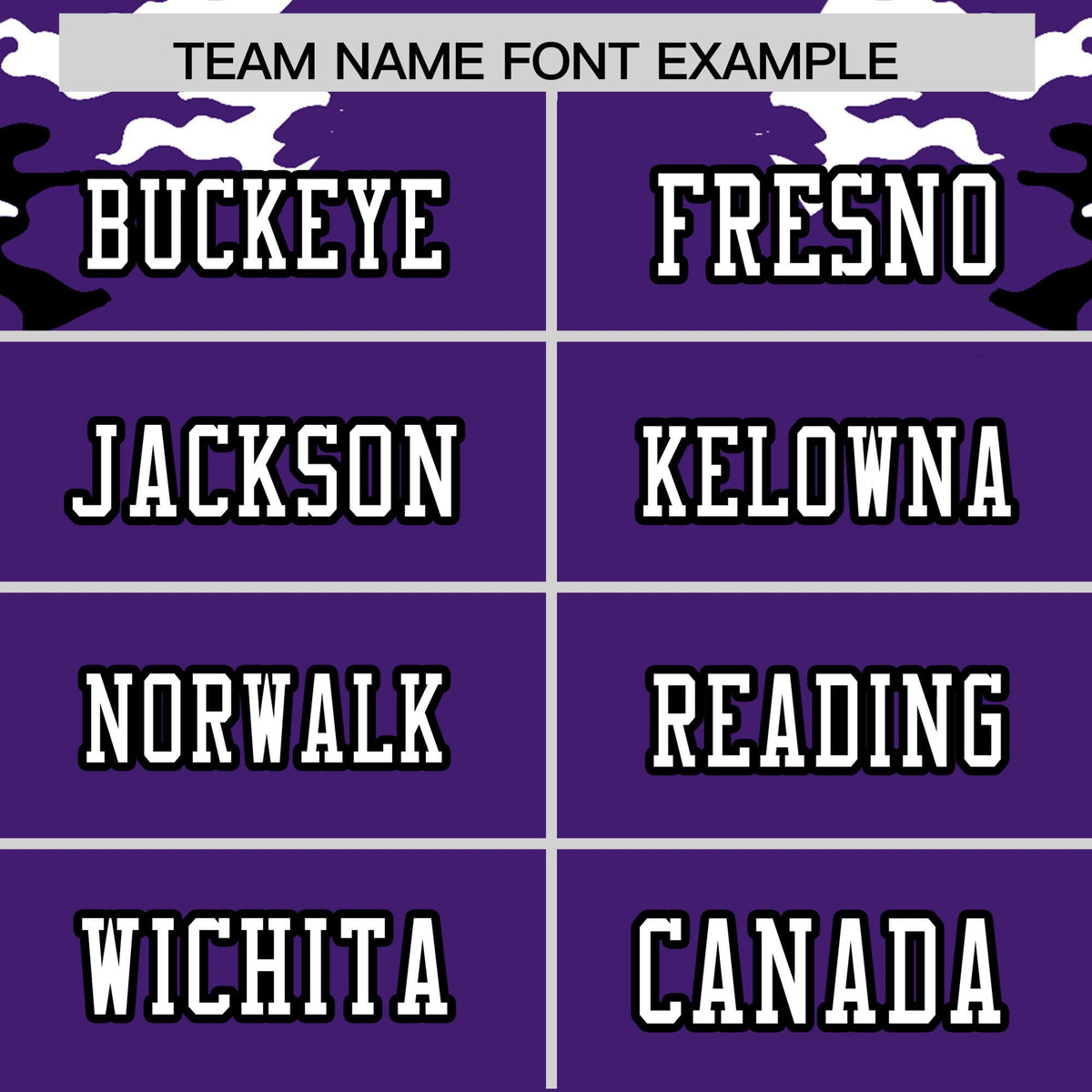 Custom Purple Black-White Mesh Camo Football Jersey