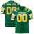 Custom Kelly Green Gold-White Mesh Camo Football Jersey