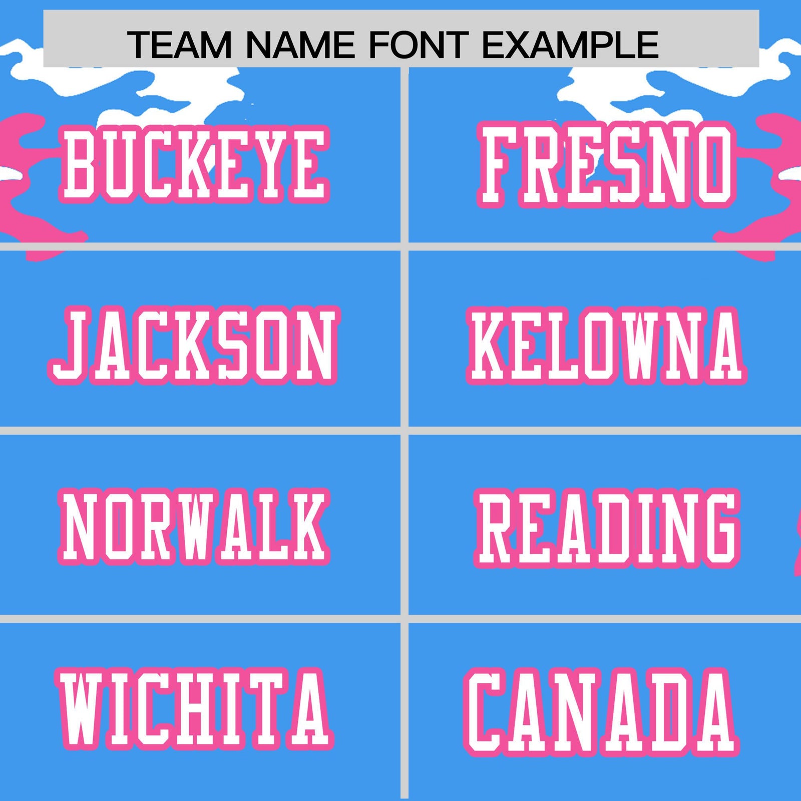 Custom Powder Blue Pink-White Mesh Camo Football Jersey