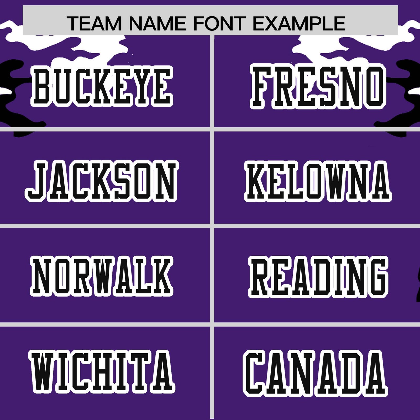 Custom Purple Black-White Mesh Camo Football Jersey