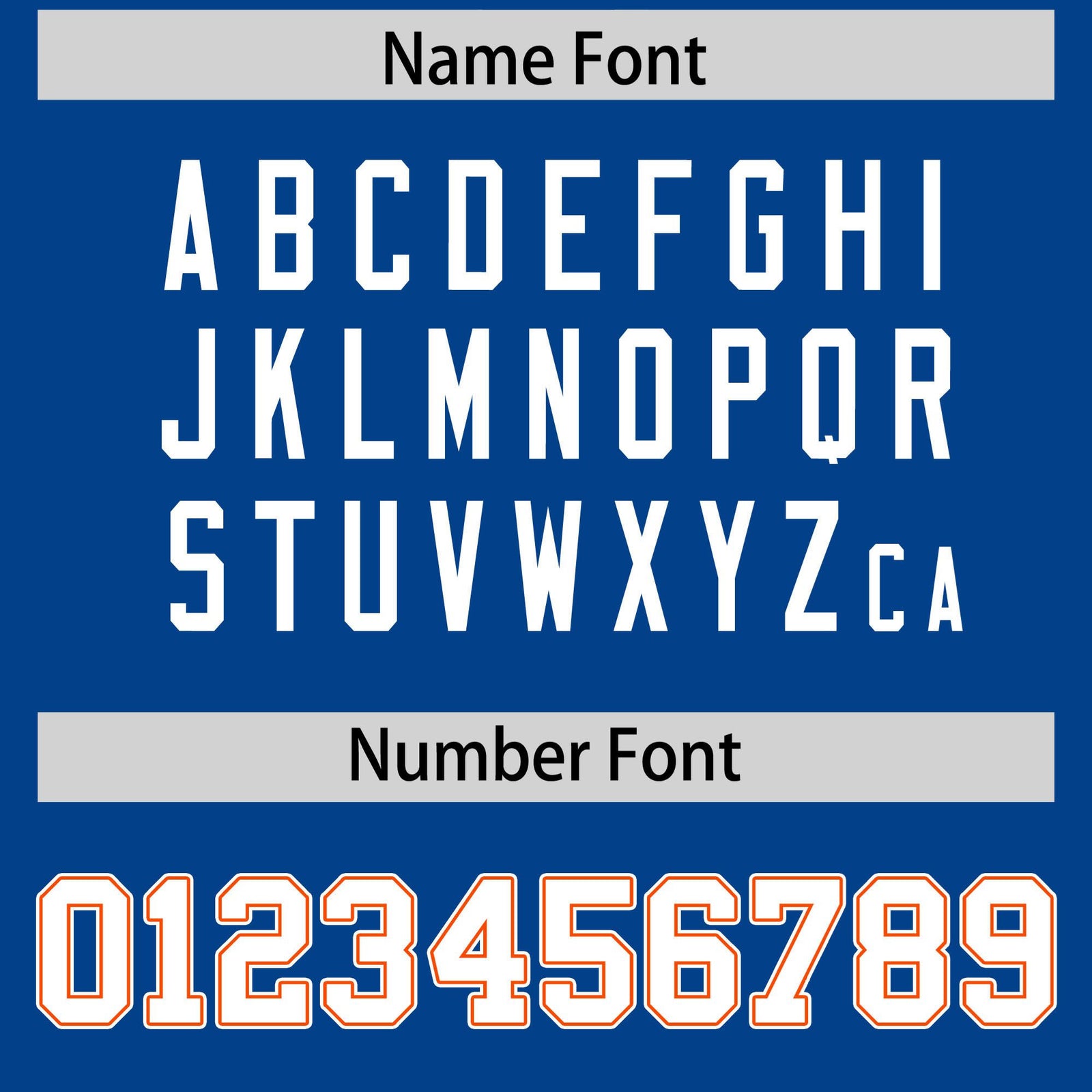 Custom Royal Blue Orange-White Mesh Camo Football Jersey