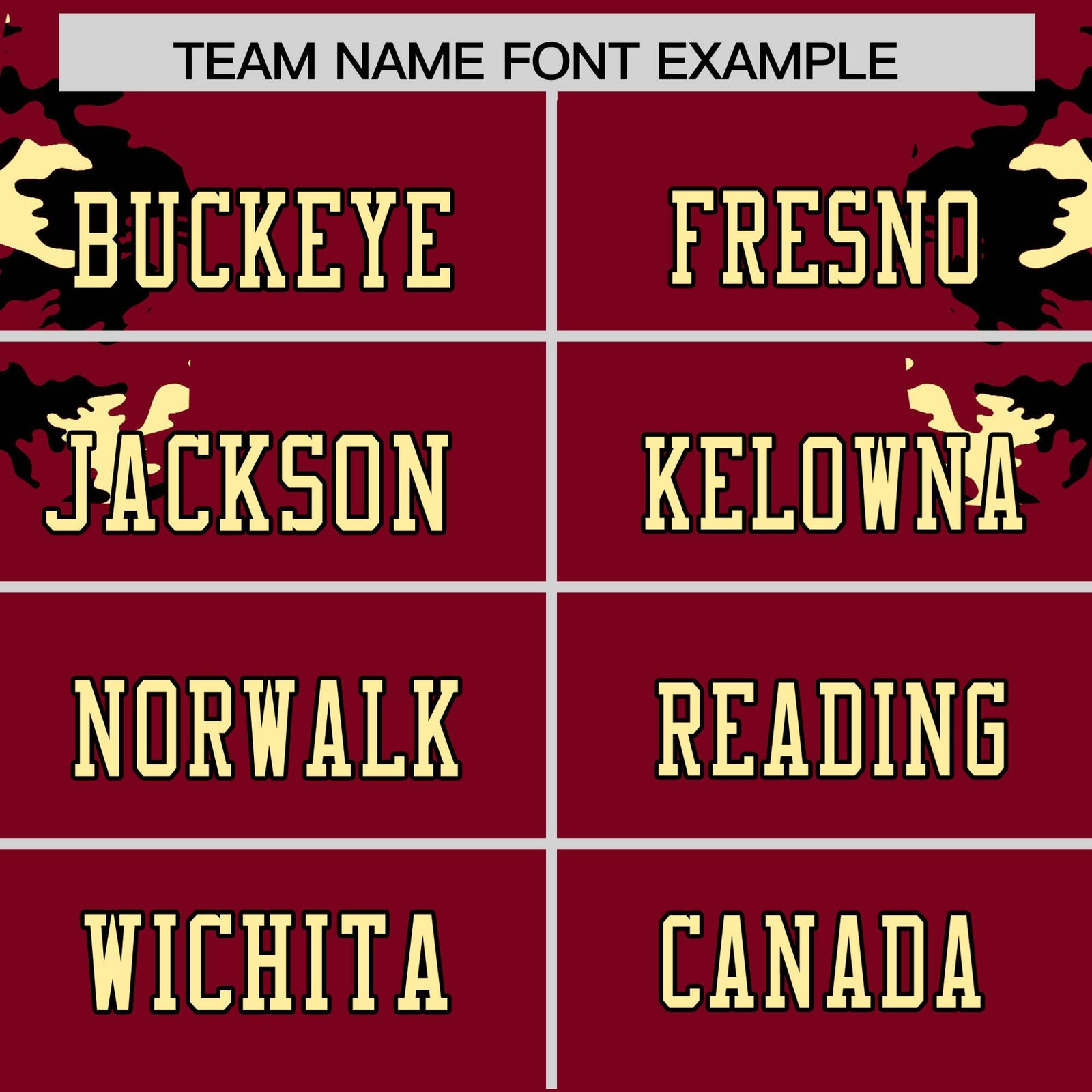 Custom Crimson Old Gold-Black Mesh Camo Football Jersey