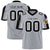 Custom Gray Black-White Color Block Personalized Raglan Sleeves Authentic Football Jersey