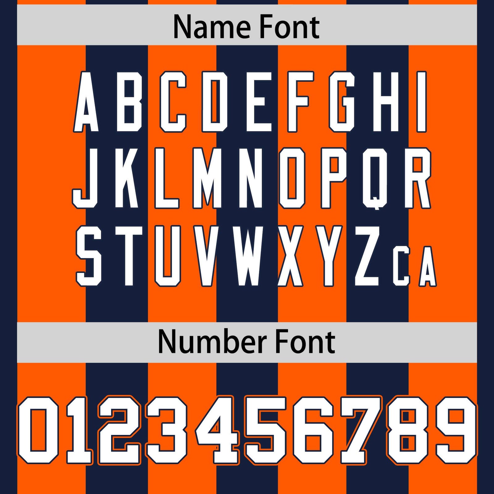 Custom Navy Orange-White Mesh Stripe Football Jersey