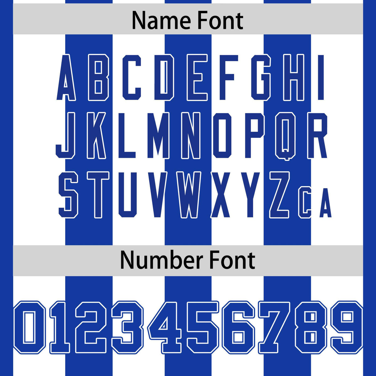 Custom Royal Blue White Mesh Stripe Football Jersey