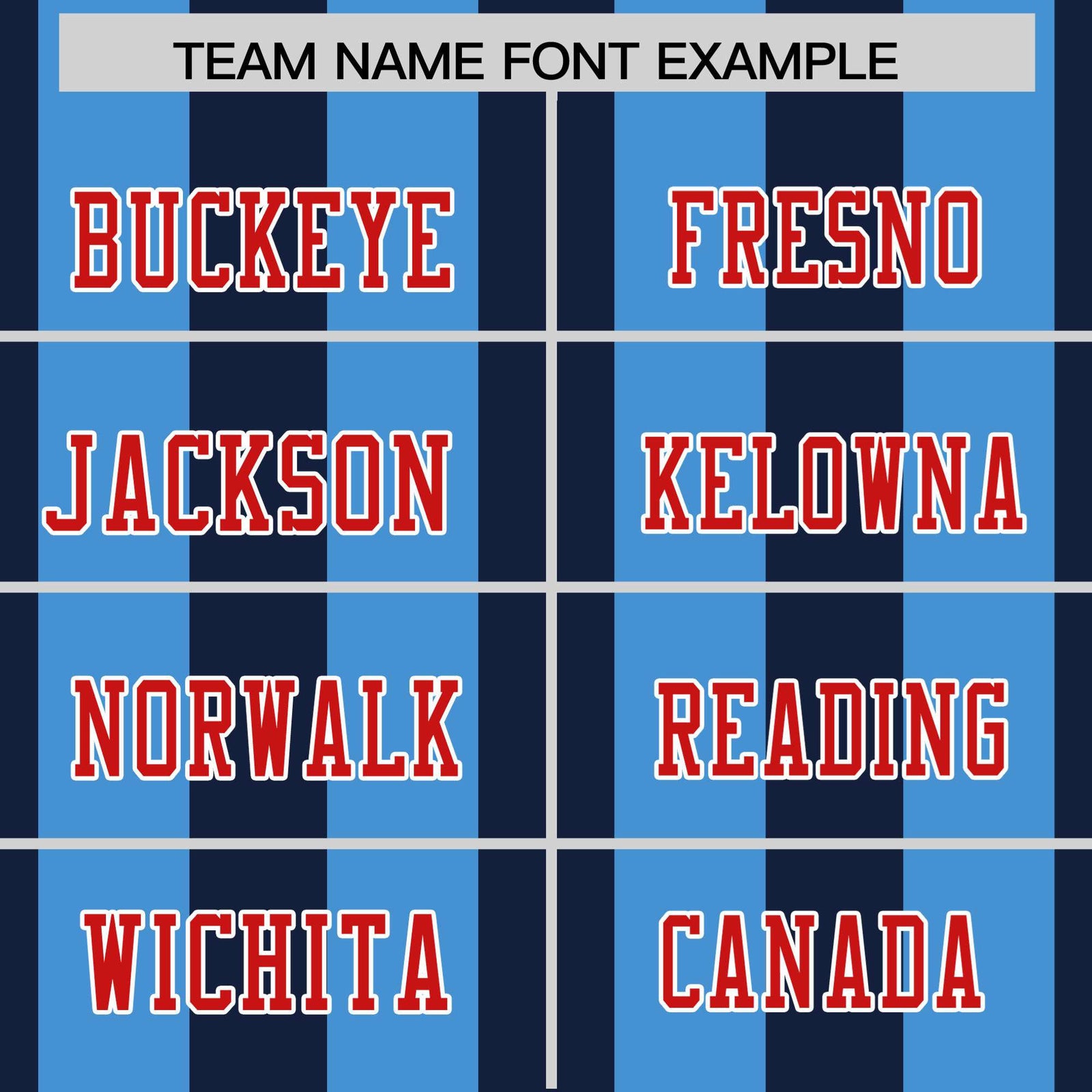 Custom Navy Powder Blue-Red Mesh Stripe Football Jersey