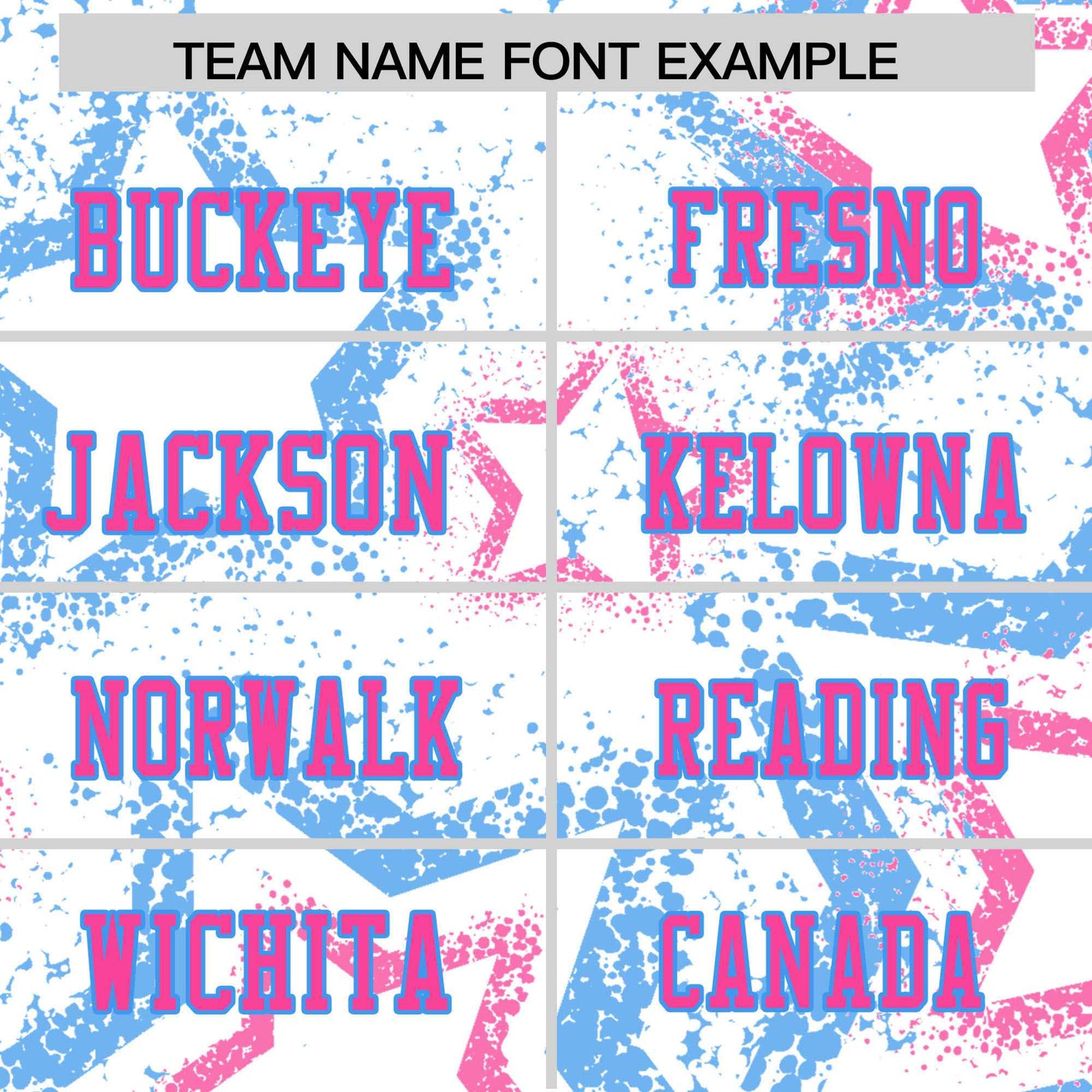 Custom White Pink Light-Blue Mesh Star Football Jersey