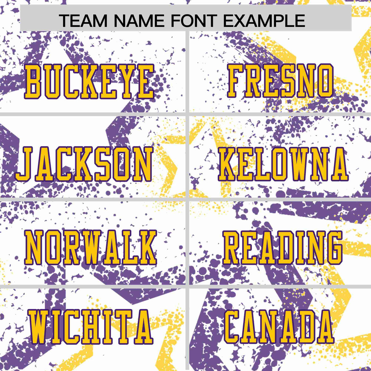 Custom White Yellow Purple Mesh Star Football Jersey