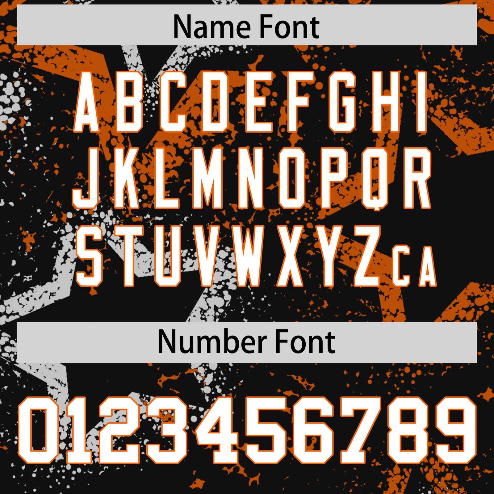 Custom Black White Orange Mesh Star Football Jersey