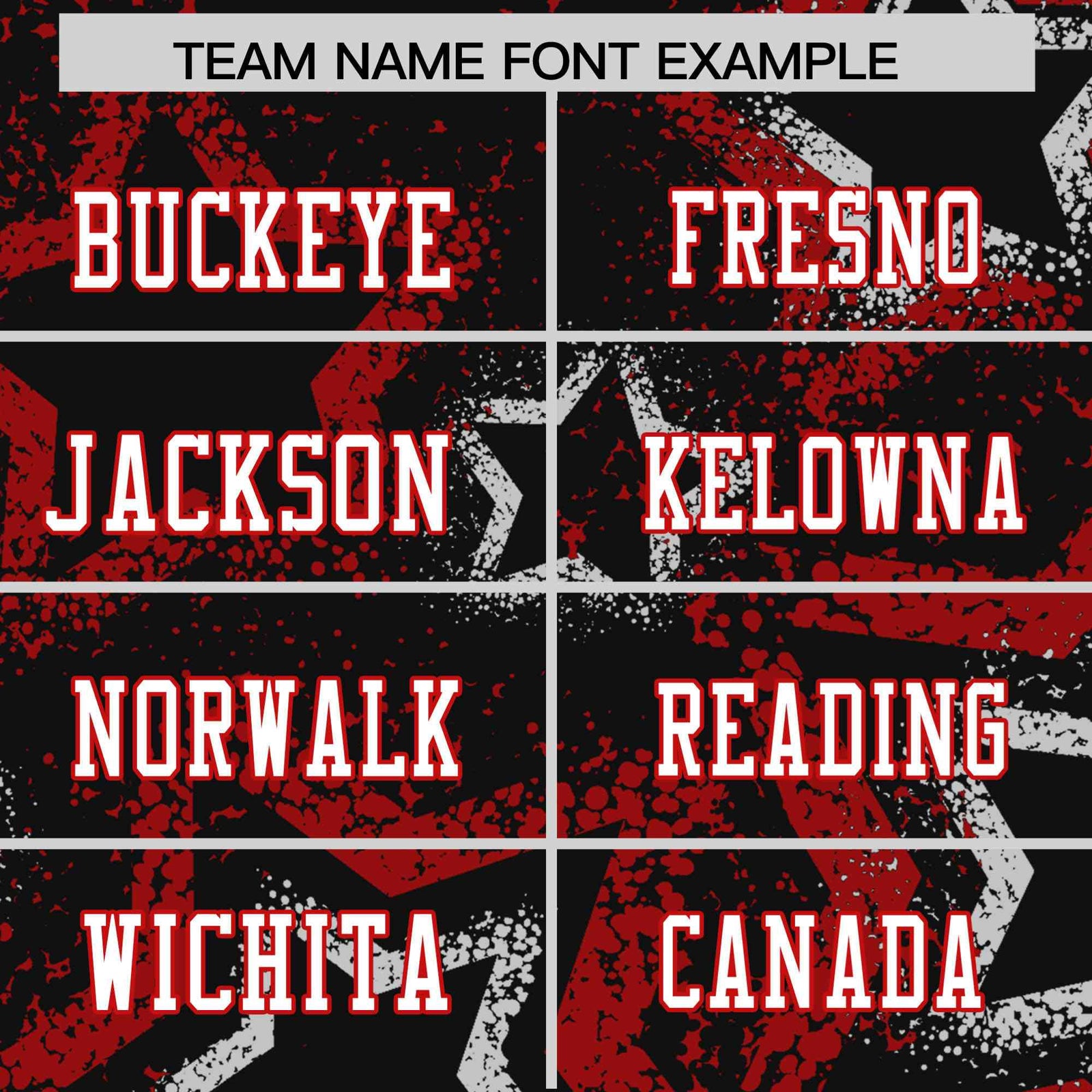 Custom Black White Red Mesh Star Football Jersey