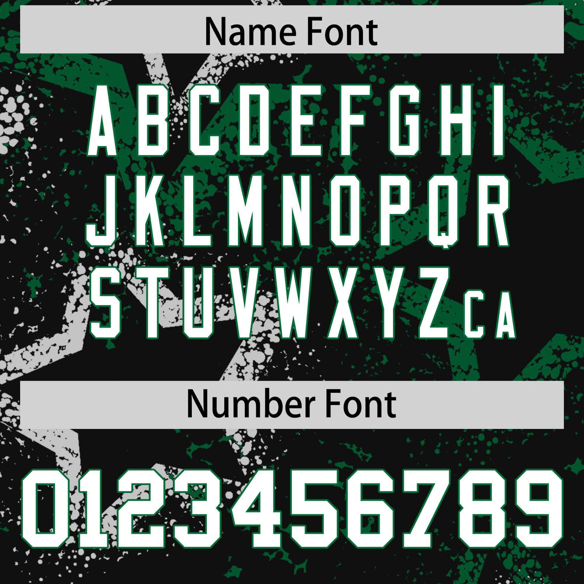 Custom Black White Kelly-Green Mesh Star Football Jersey