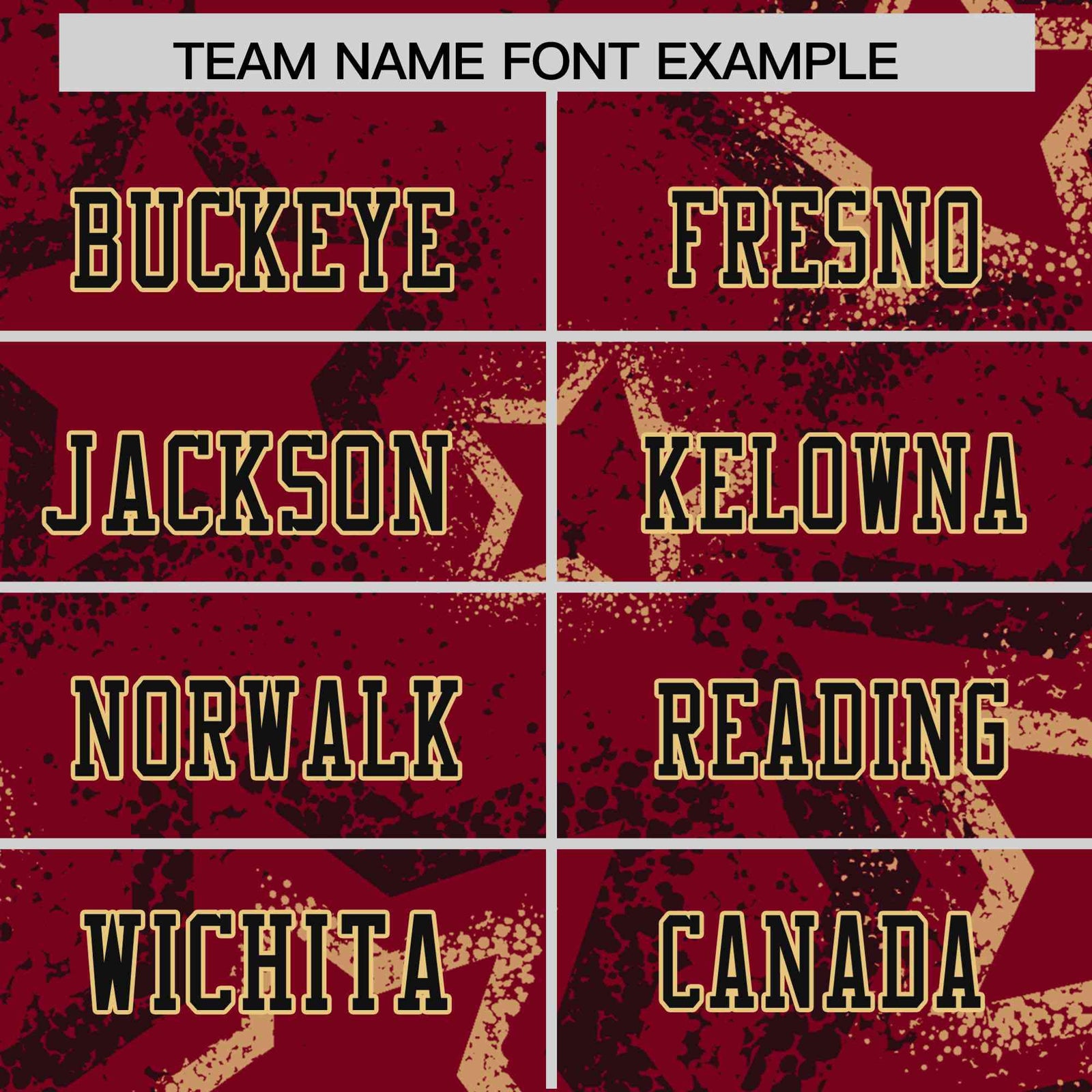 Custom Red Black Old-Gold Mesh Star Football Jersey