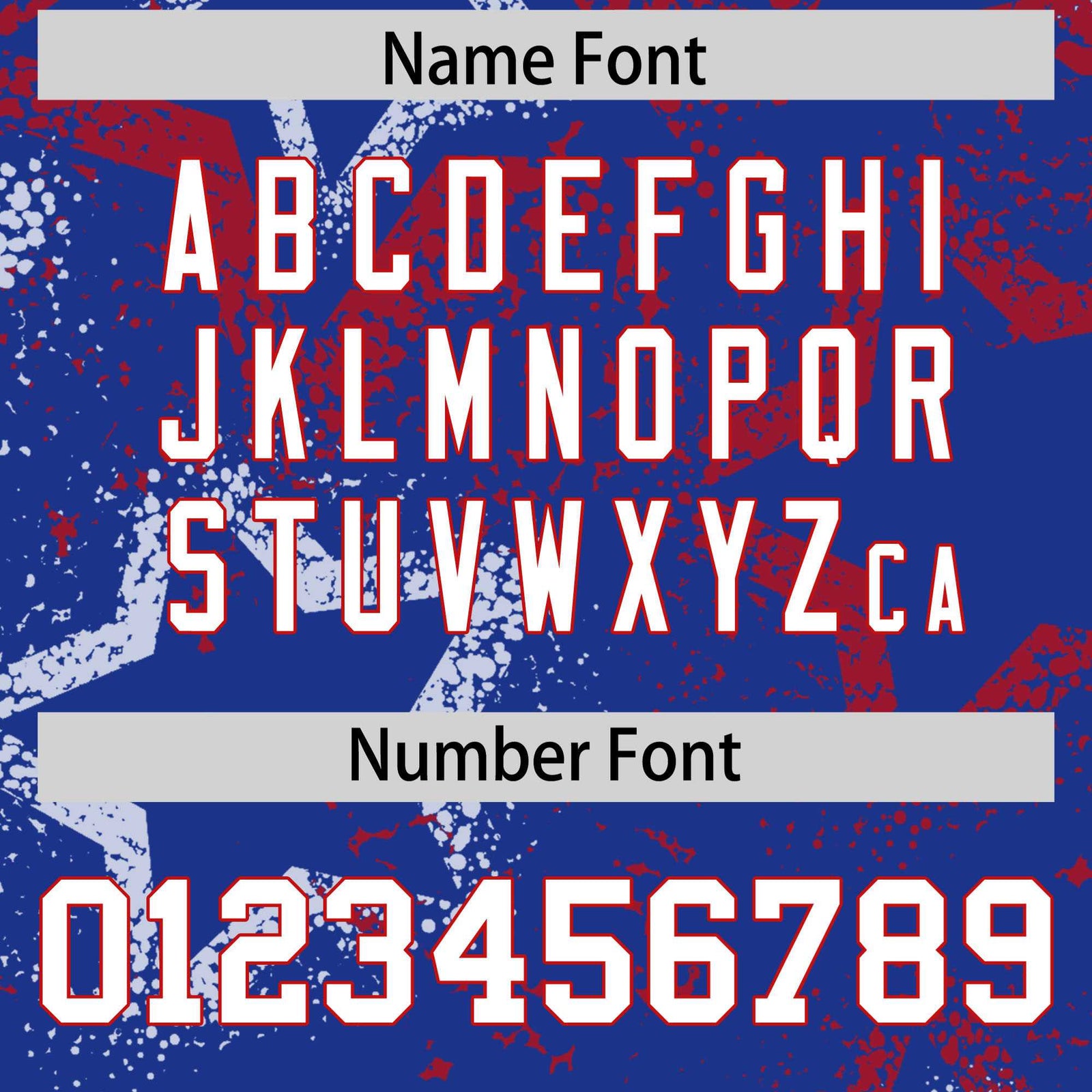 Custom Thunder-Blue White-Red Mesh Star Football Jersey