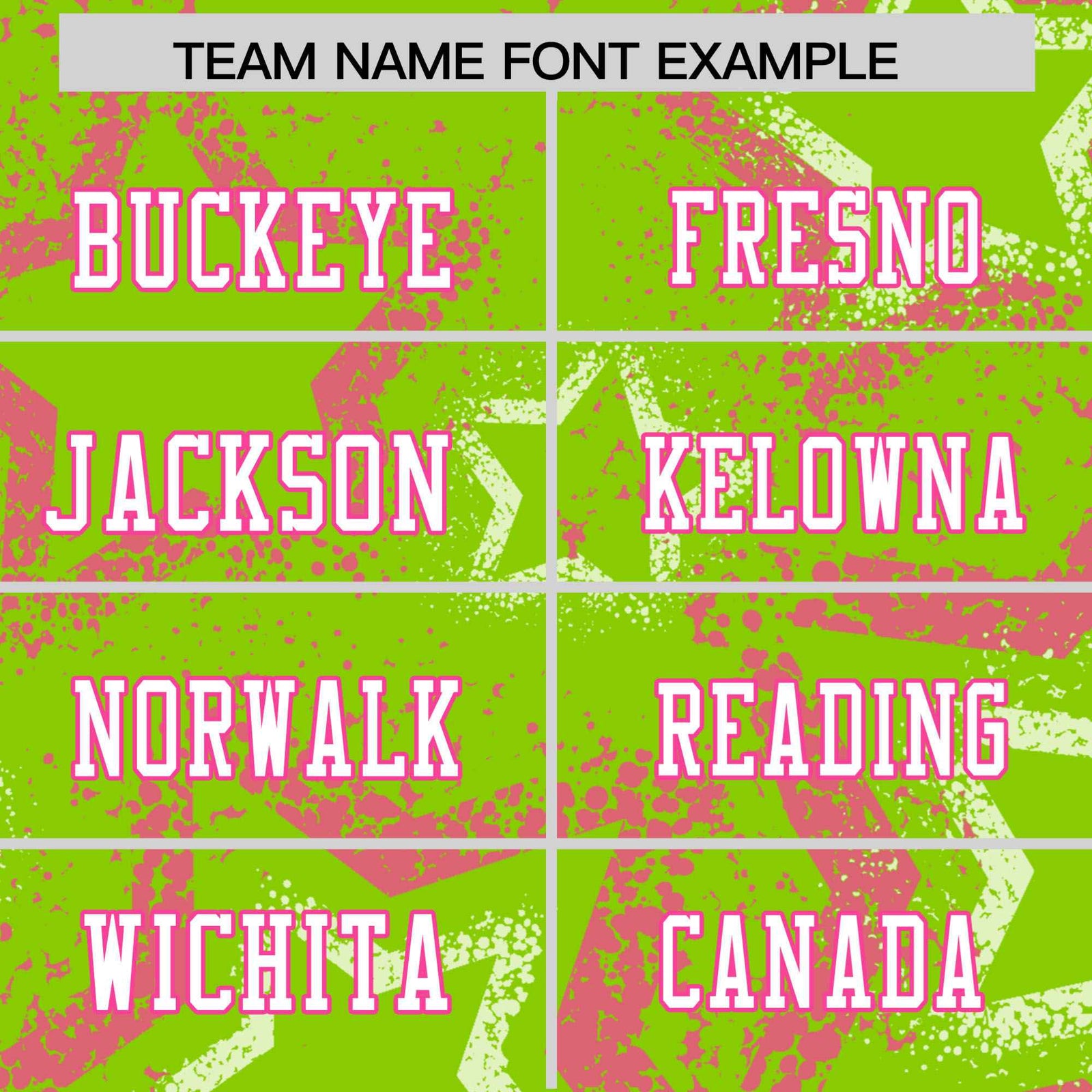 Custom Neon-Green White-Pink Mesh Star Football Jersey