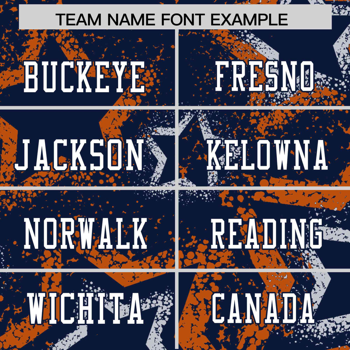 Custom Navy White-Orange Mesh Star Football Jersey