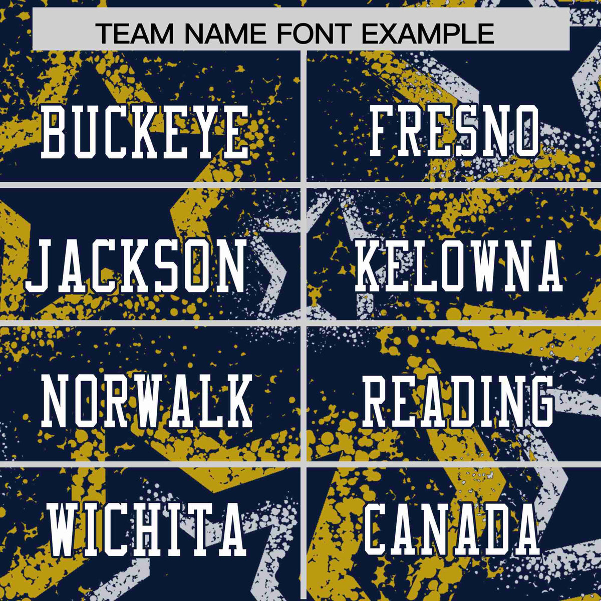 Custom Navy White Yellow Mesh Star Football Jersey