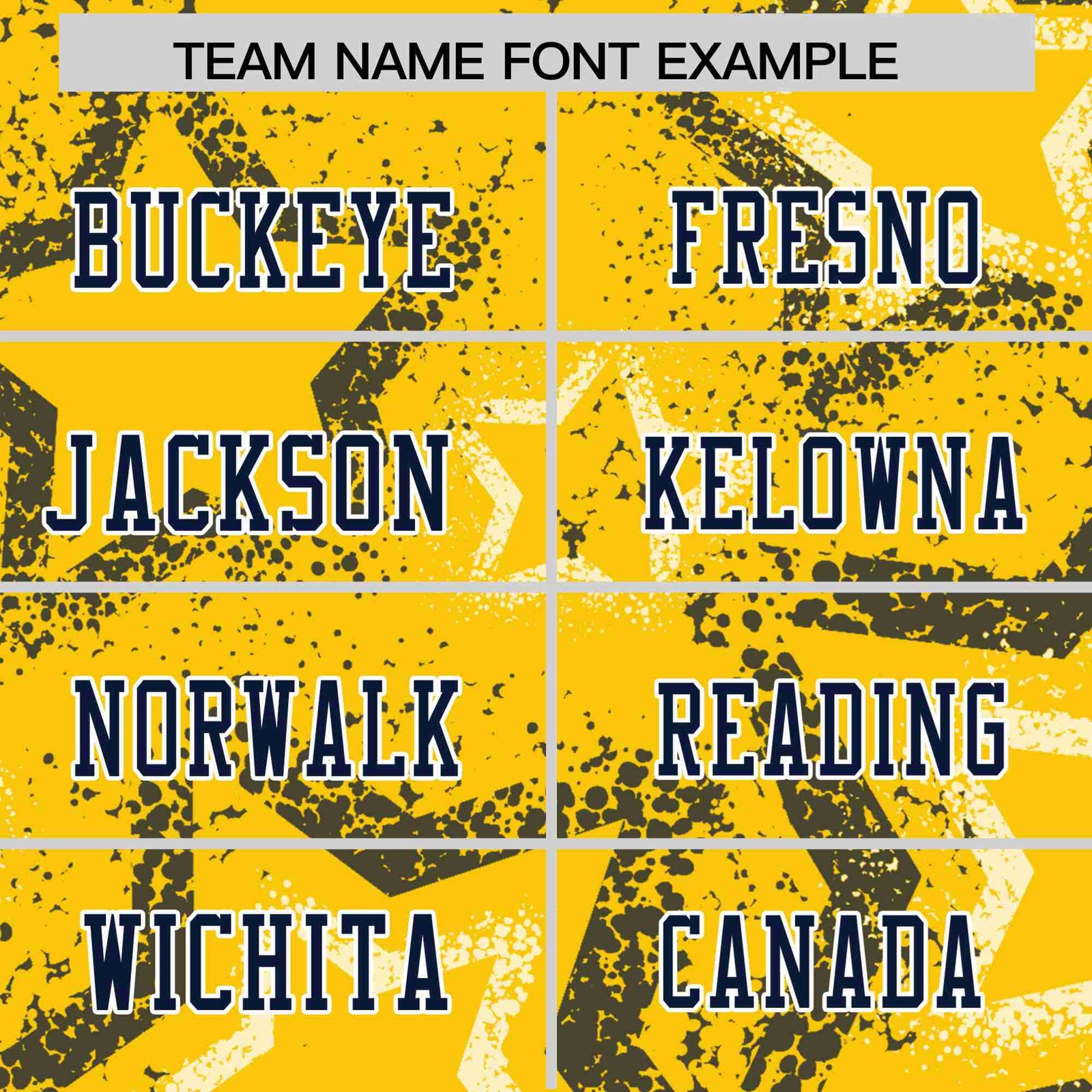 Custom Yellow Navy-White Mesh Star Football Jersey