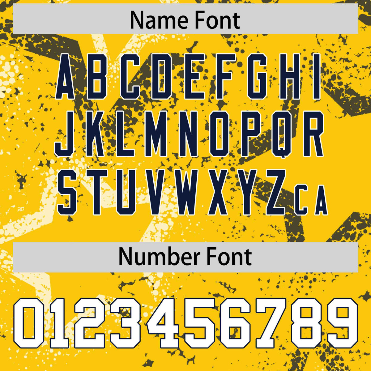 Custom Yellow Navy-White Mesh Star Football Jersey