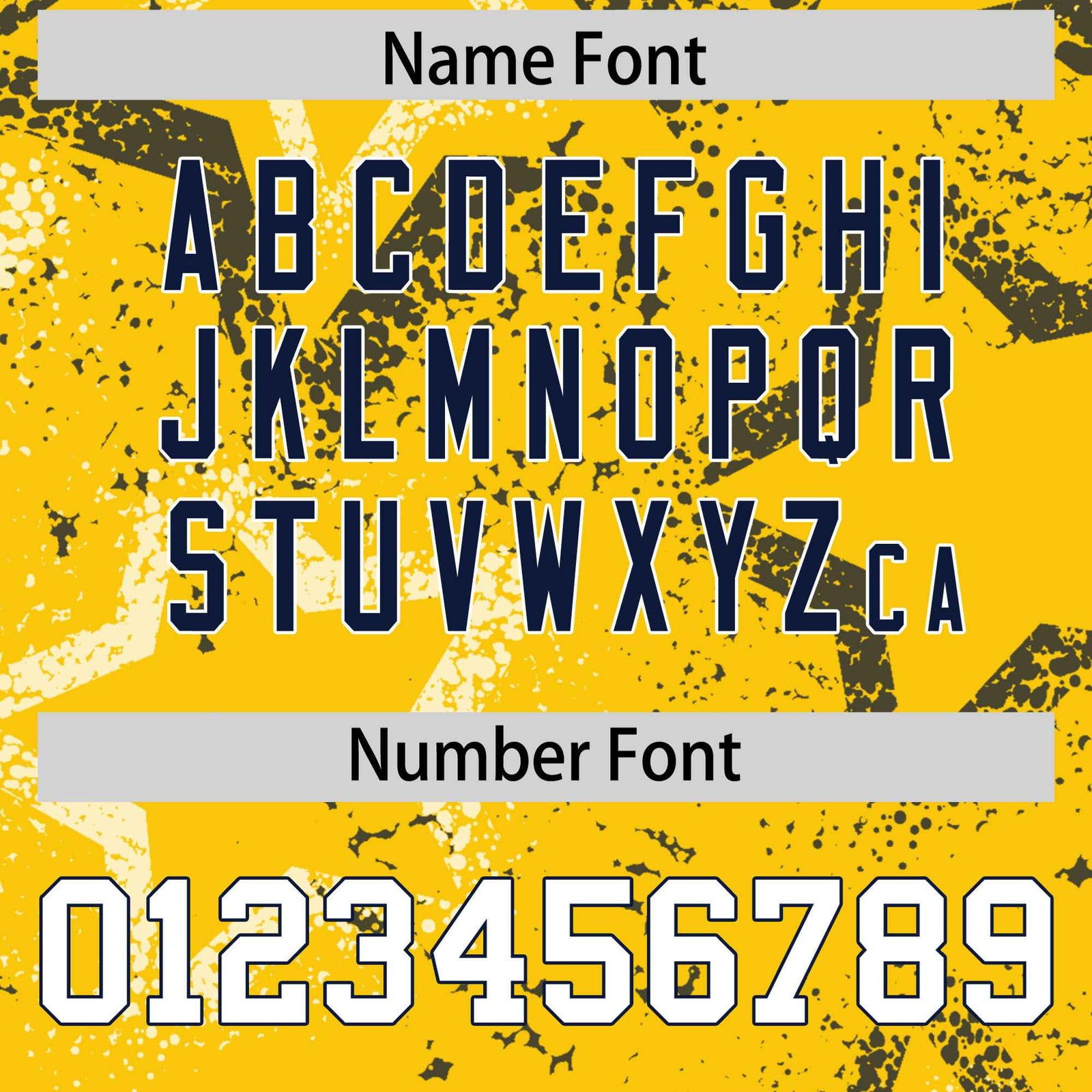 Custom Yellow Navy-White Mesh Star Football Jersey