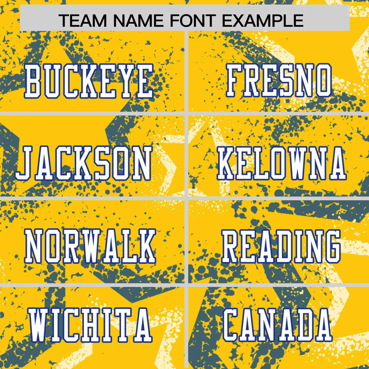 Custom Yellow Blue-White Mesh Star Football Jersey