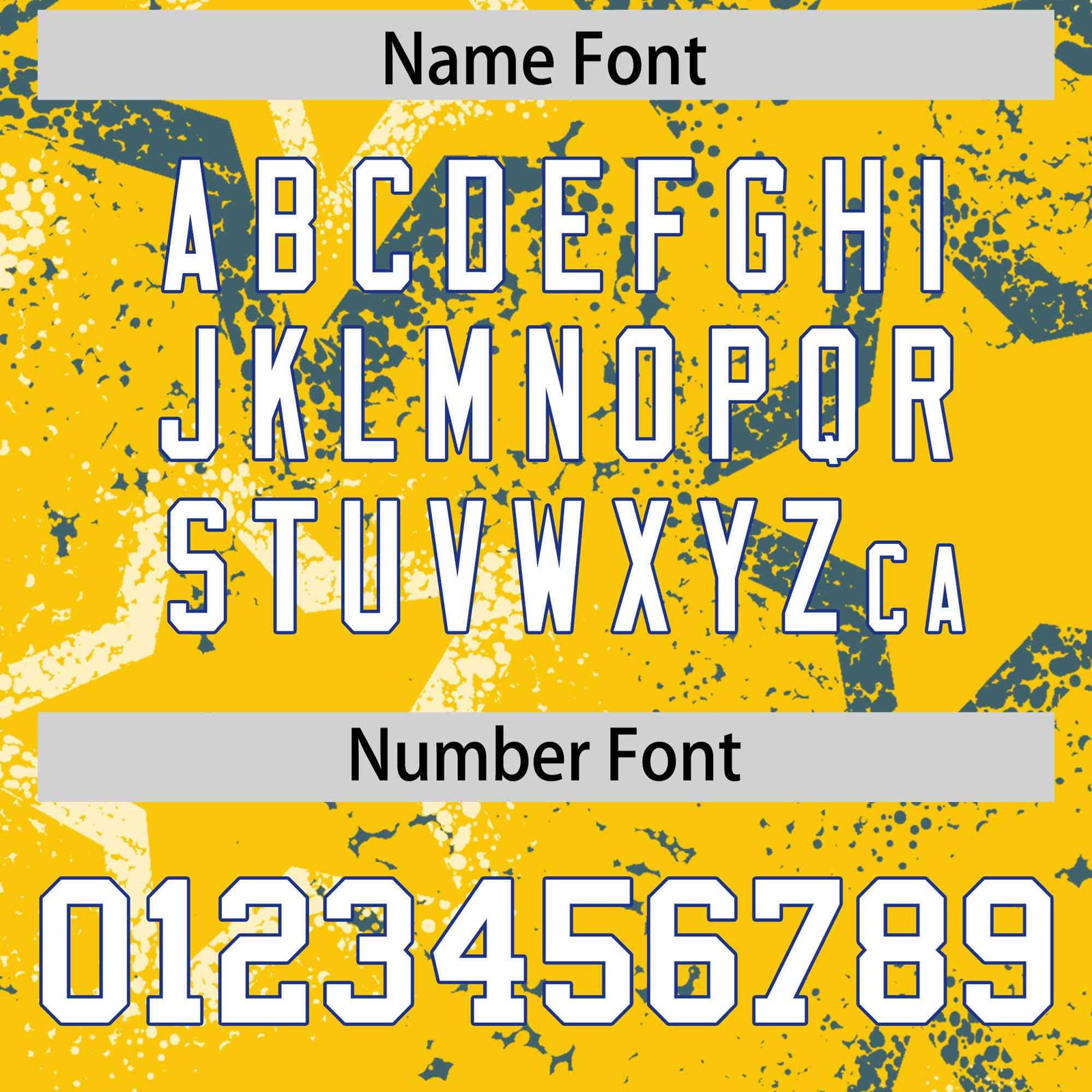 Custom Yellow Blue-White Mesh Star Football Jersey