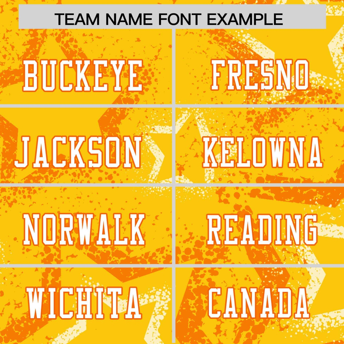 Custom Yellow White-Orange Mesh Star Football Jersey