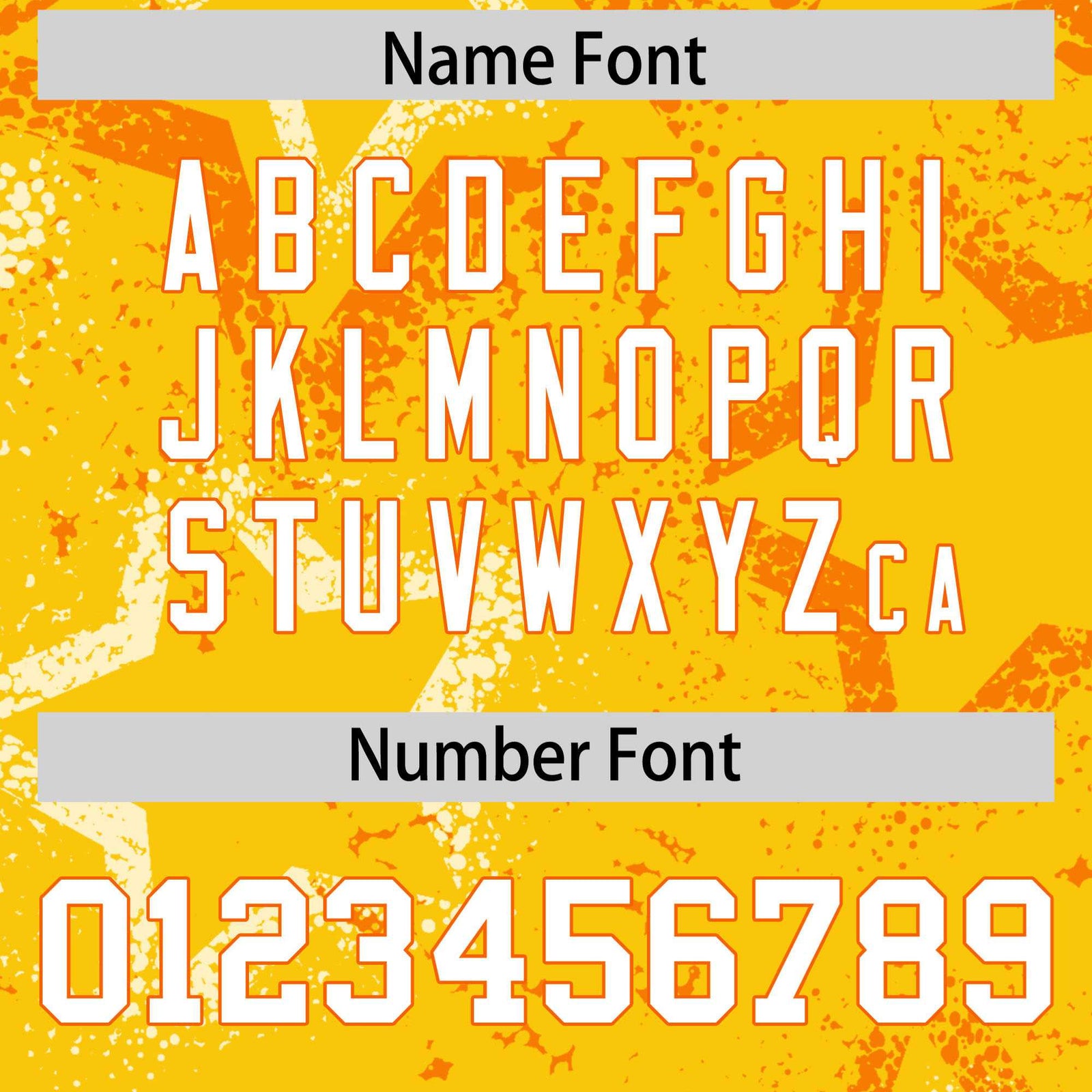 Custom Yellow White-Orange Mesh Star Football Jersey