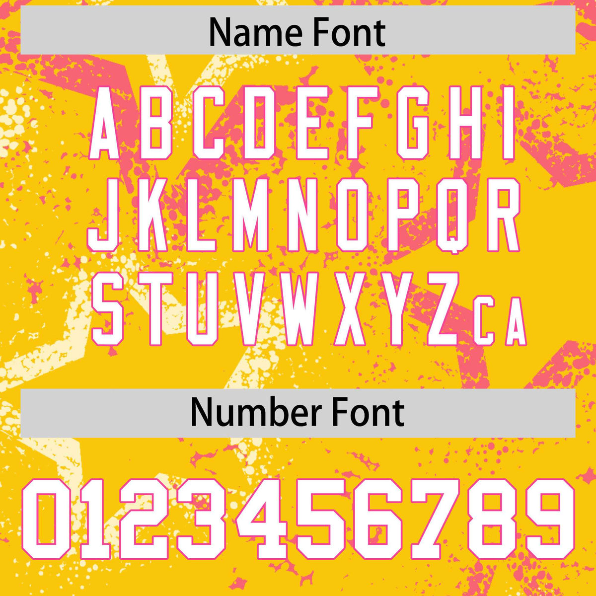 Custom Yellow White-Pink Mesh Star Football Jersey