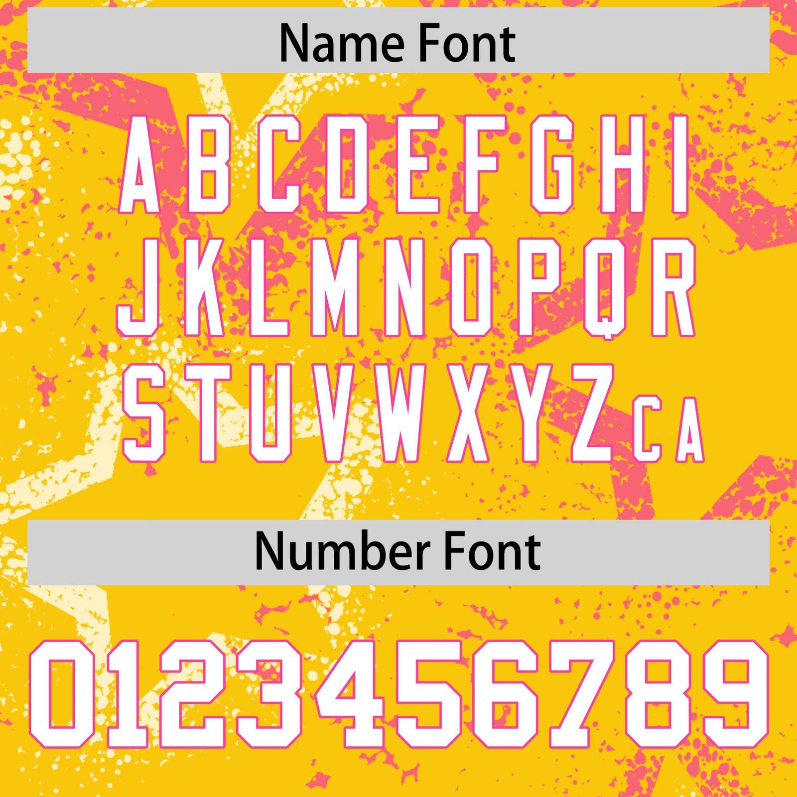 Custom Yellow White-Pink Mesh Star Football Jersey