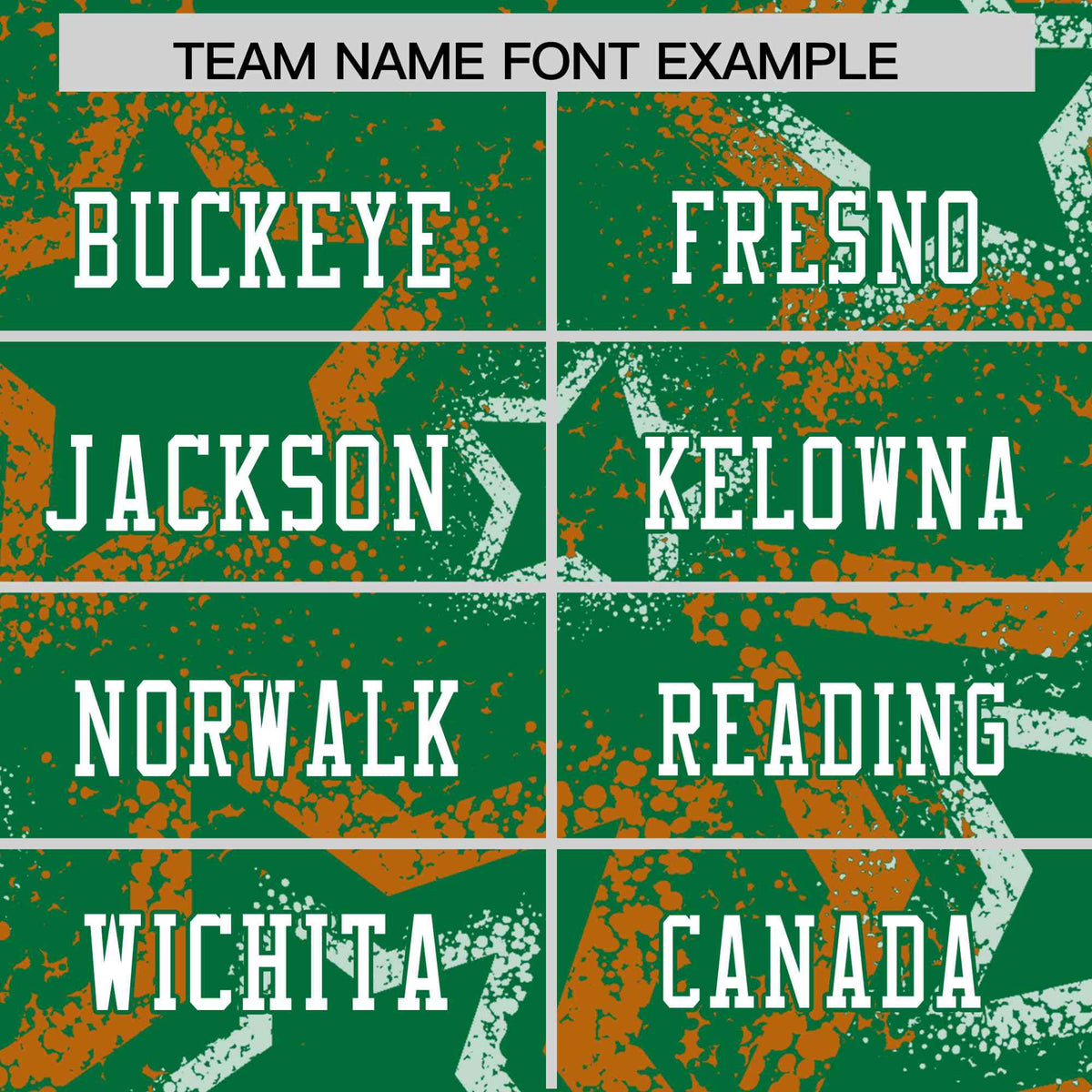 Custom Kelly-Green White-Orange Mesh Star Football Jersey