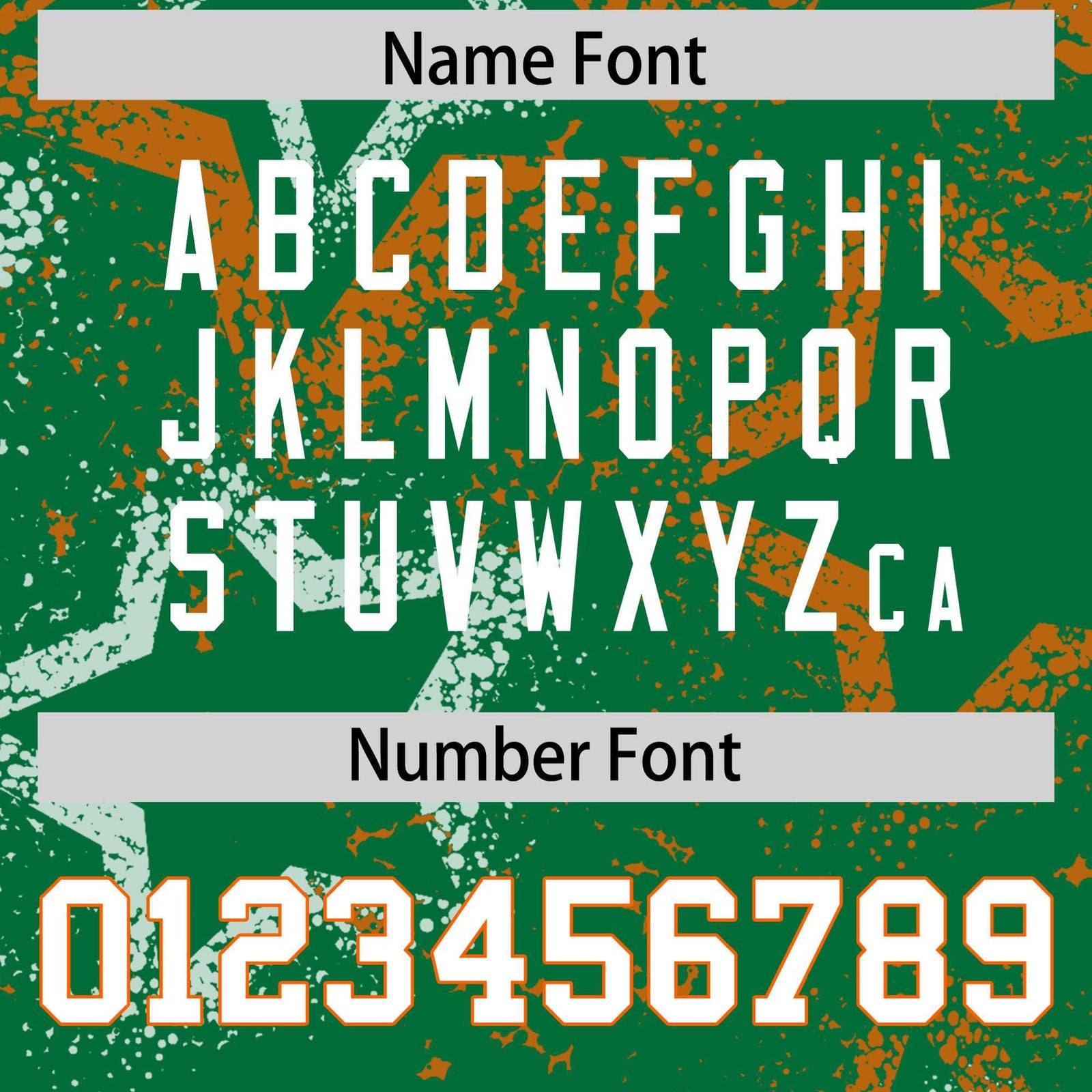 Custom Kelly-Green White-Orange Mesh Star Football Jersey