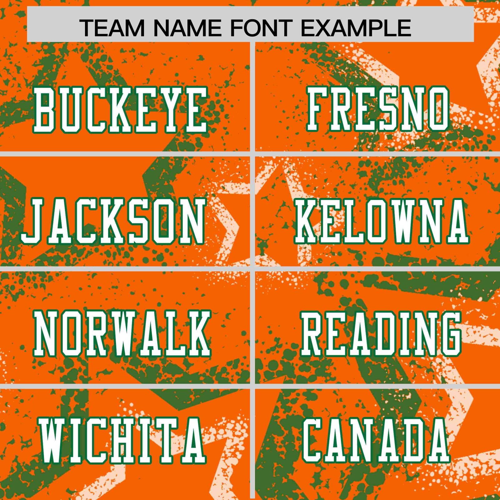 Custom Orange White Kelly-Green Mesh Star Football Jersey