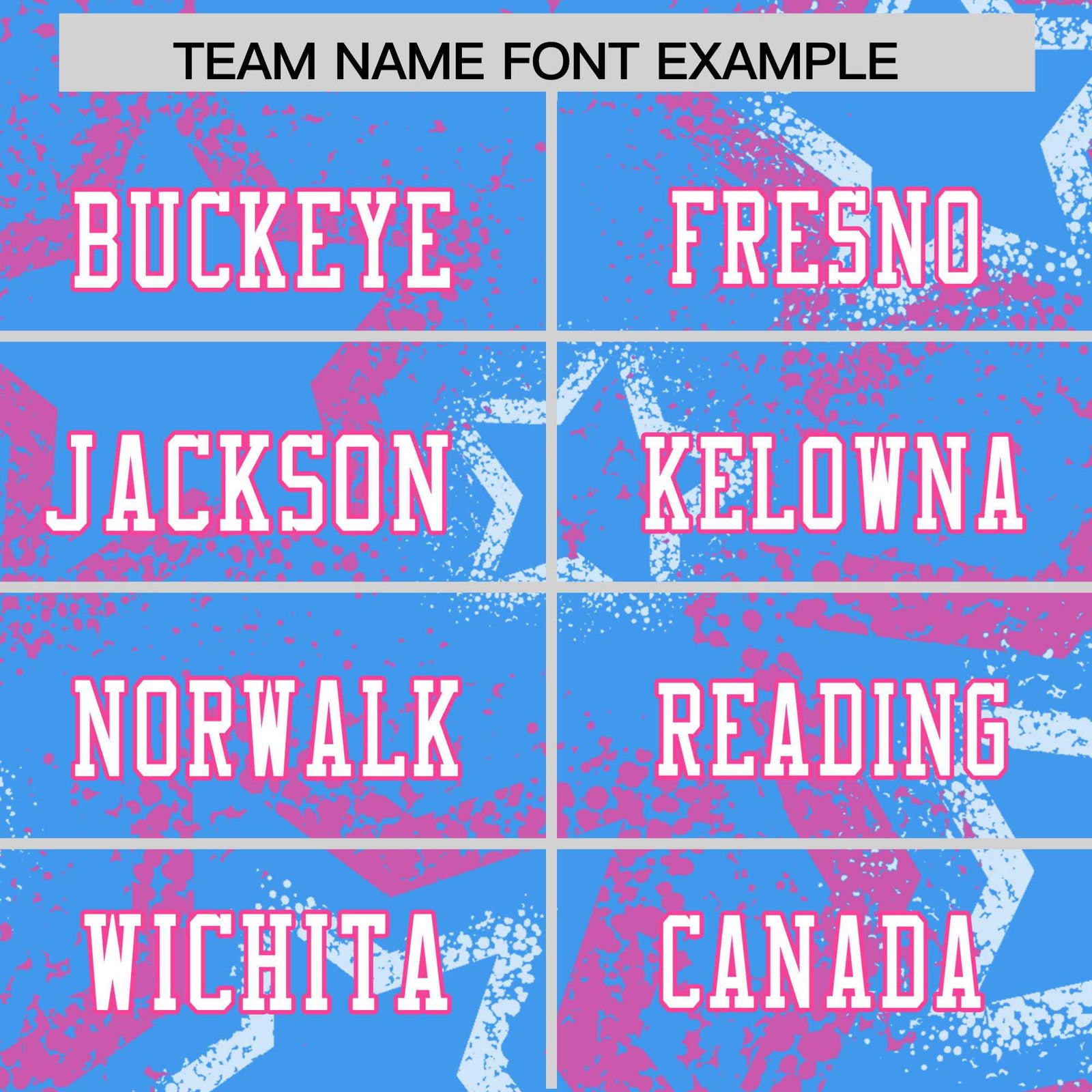 Custom Light-Blue White-Pink Mesh Star Football Jersey