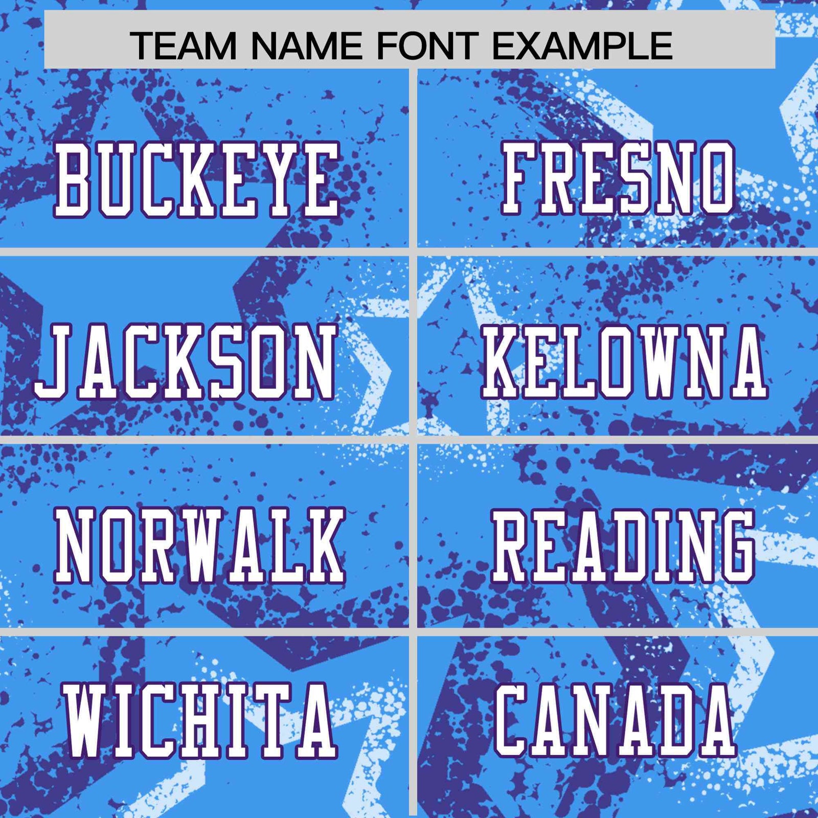 Custom Blue White Purple Mesh Star Football Jersey