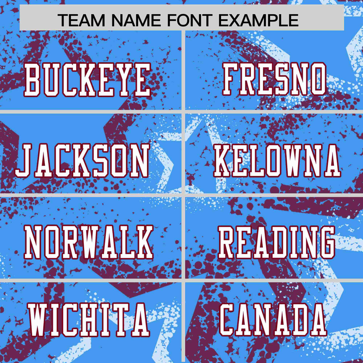 Custom Blue White Burgundy Mesh Star Football Jersey