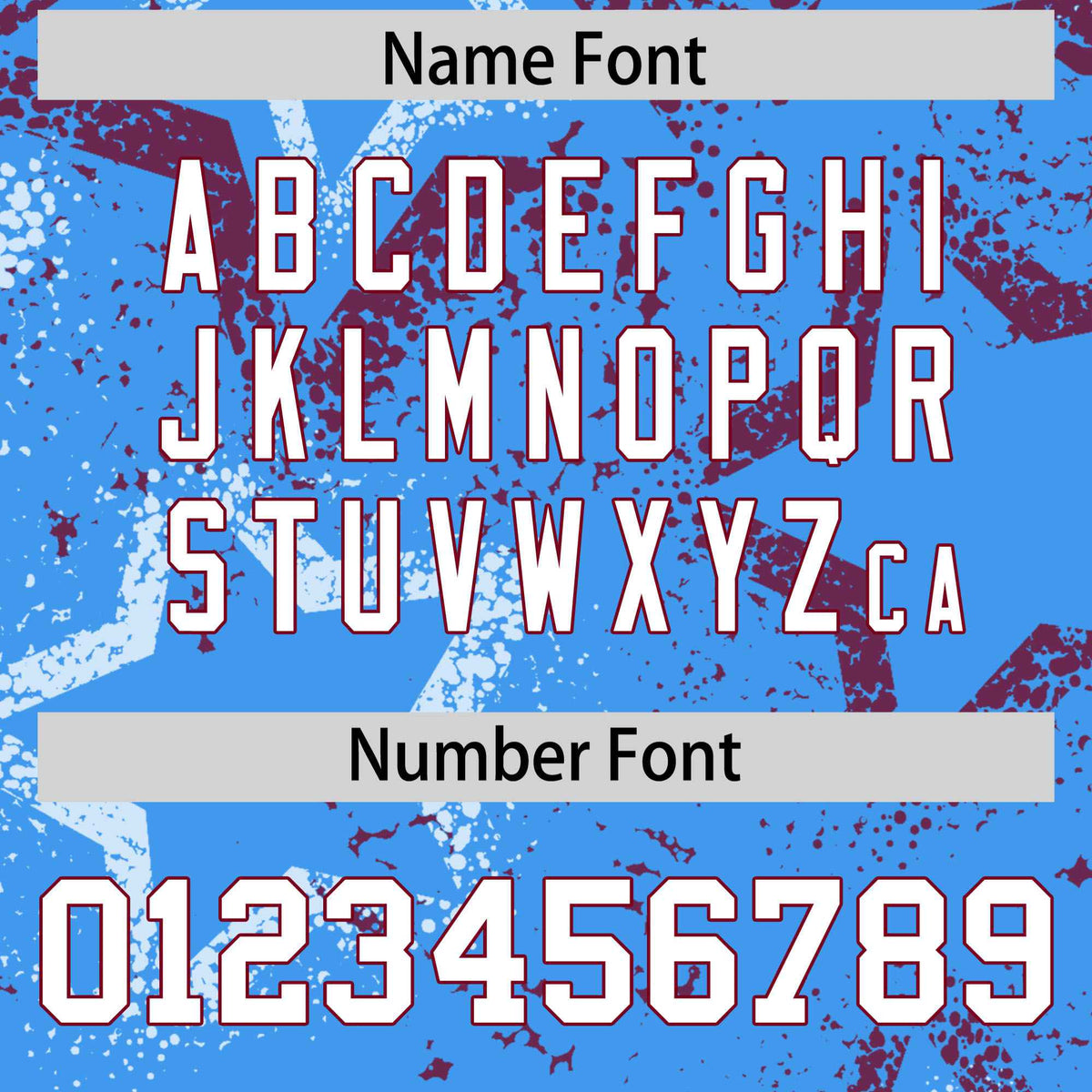 Custom Blue White Burgundy Mesh Star Football Jersey