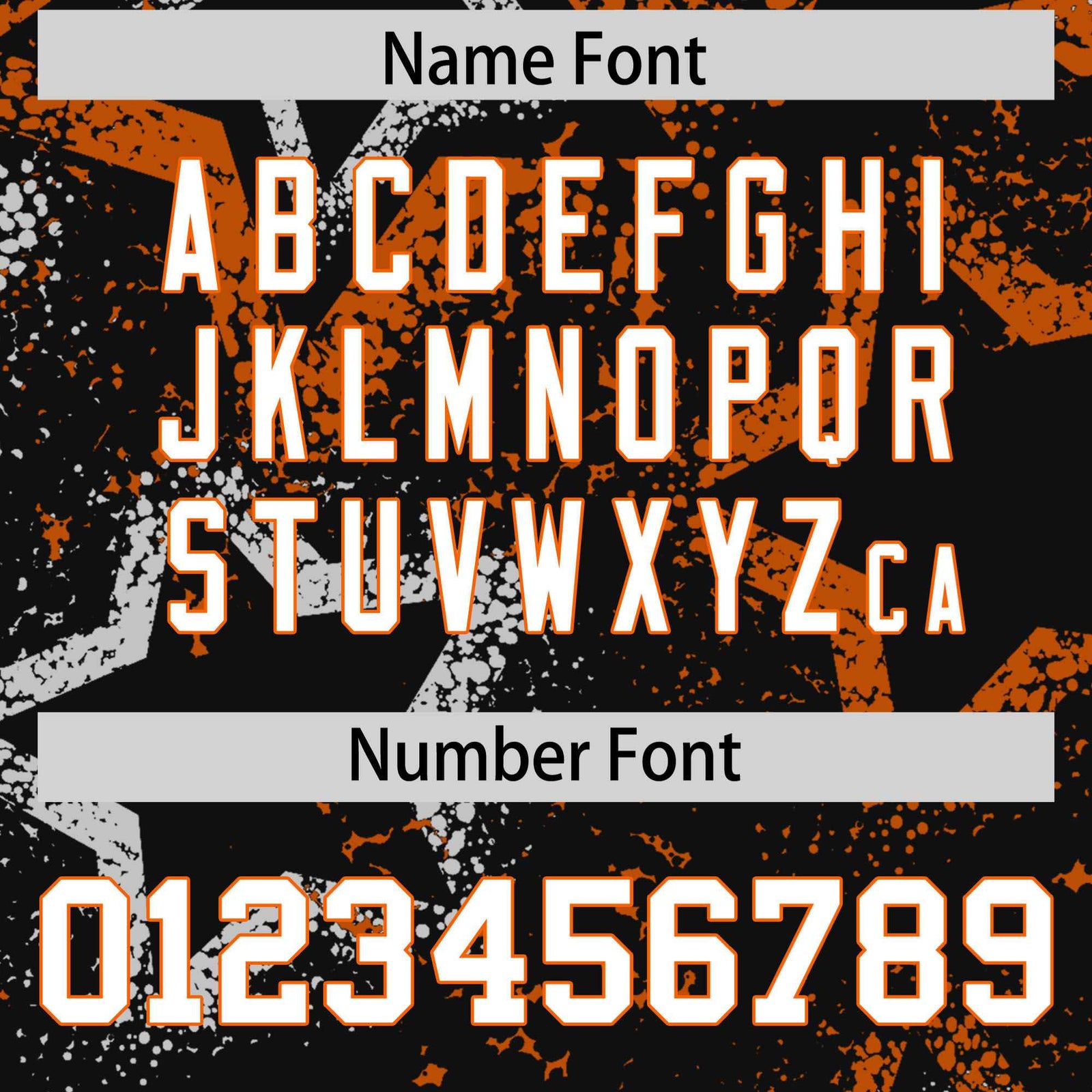 Custom Black White Orange Mesh Star Football Jersey