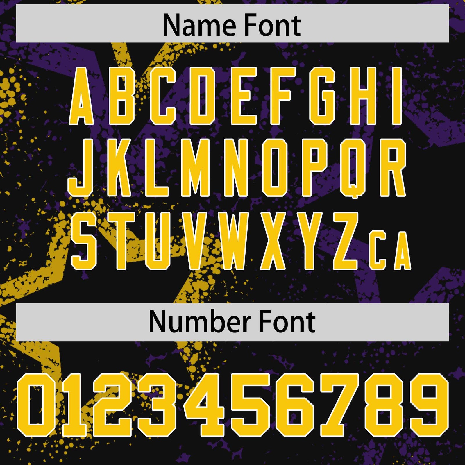 Custom Black Gold-Purple Mesh Star Football Jersey