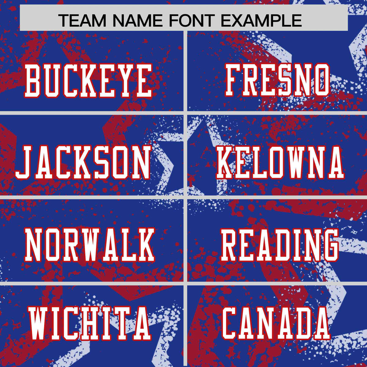 Custom Royal Blue White-Red Mesh Star Football Jersey