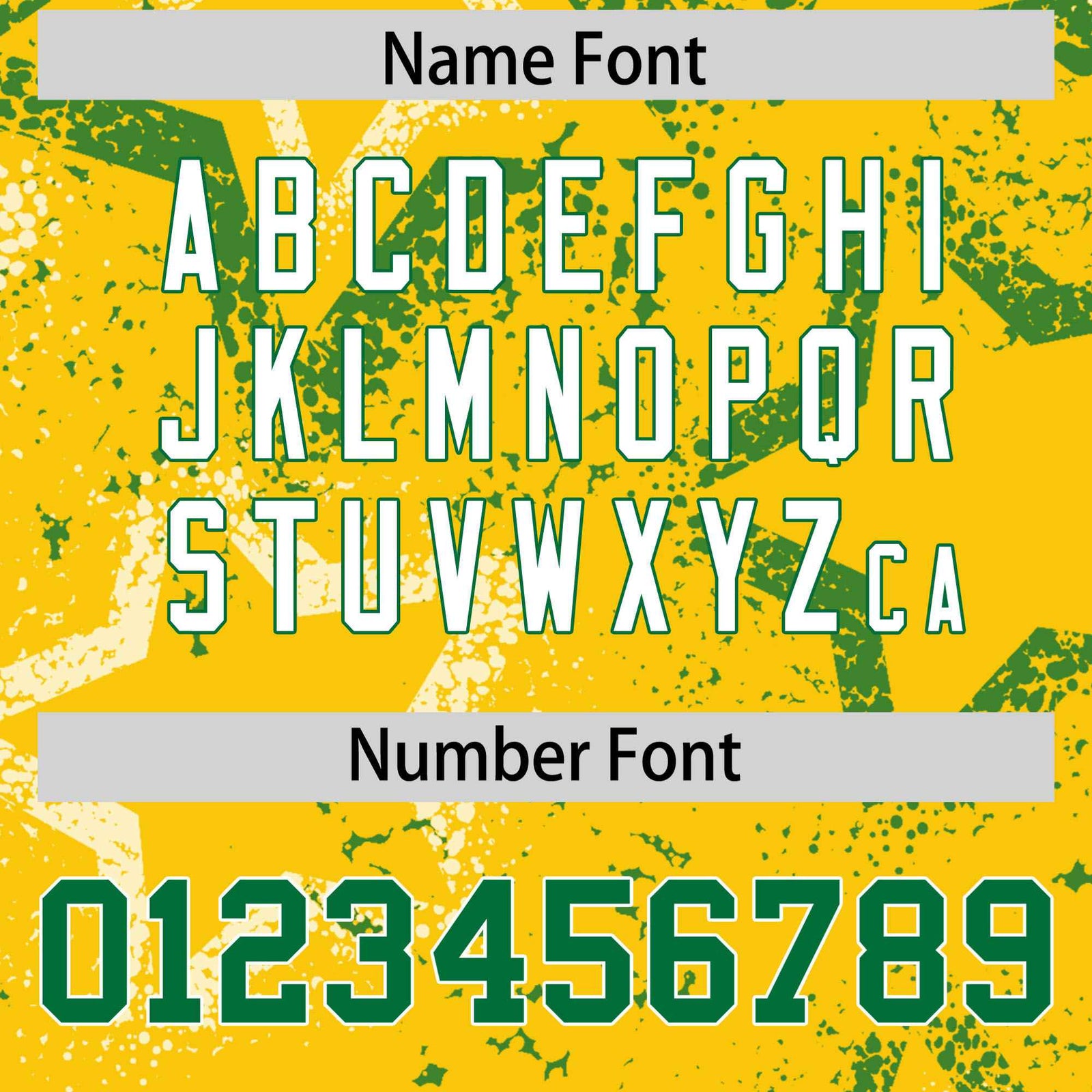 Custom Gold Kelly Green-White Mesh Star Football Jersey