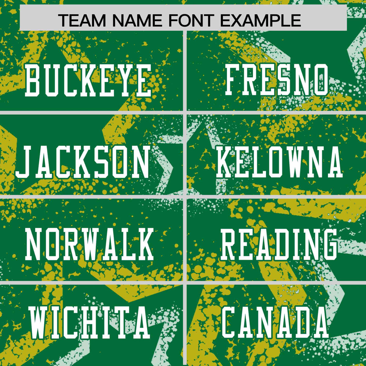 Custom Kelly Green White-Gold Mesh Star Football Jersey