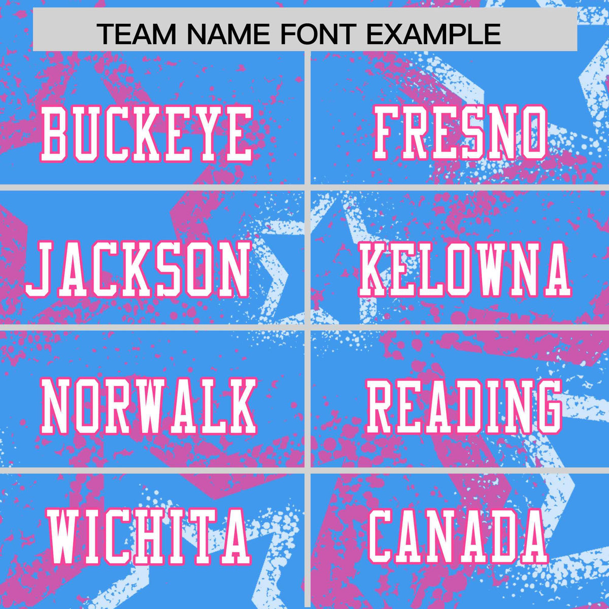 Custom Powder Blue White-Pink Mesh Star Football Jersey