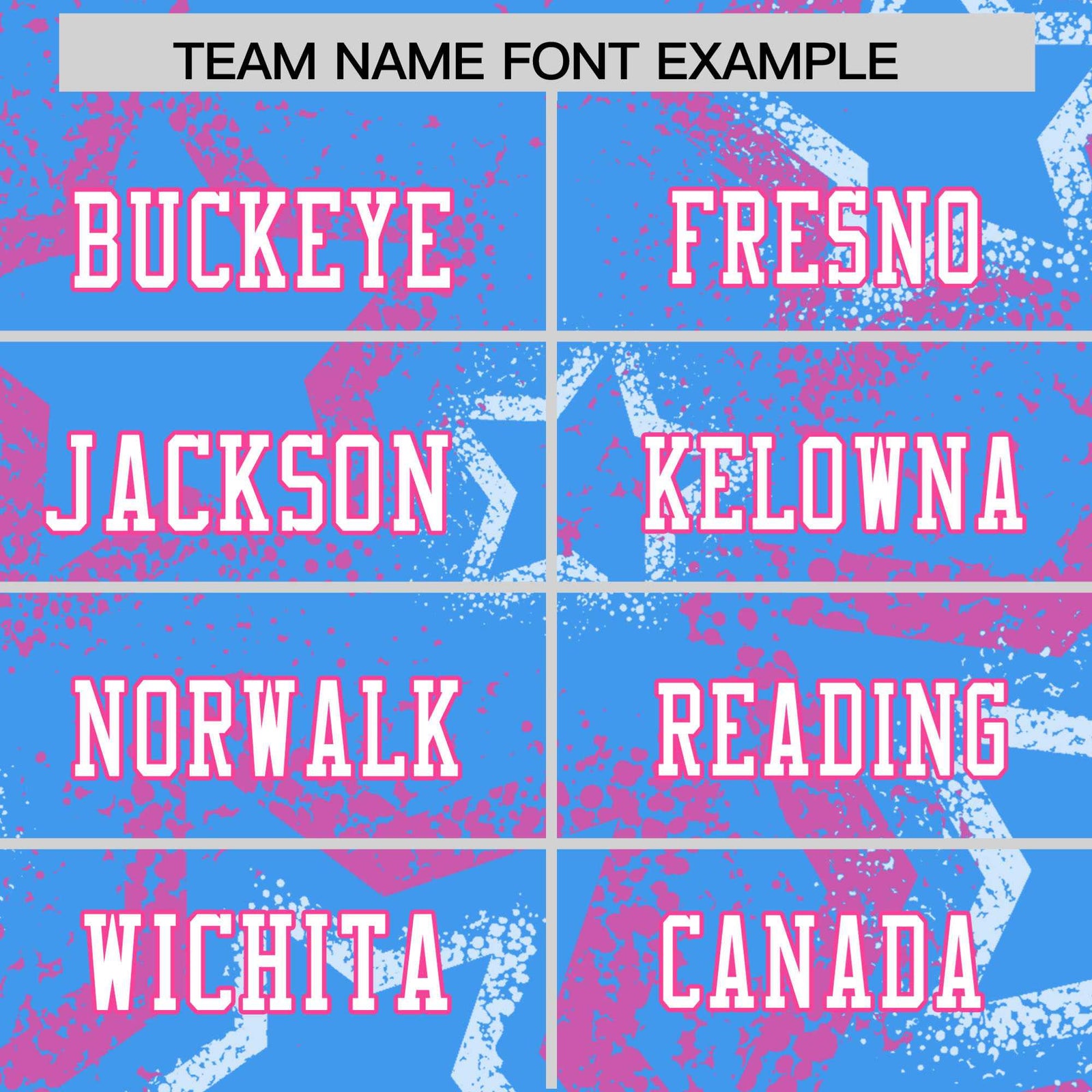 Custom Powder Blue White-Pink Mesh Star Football Jersey