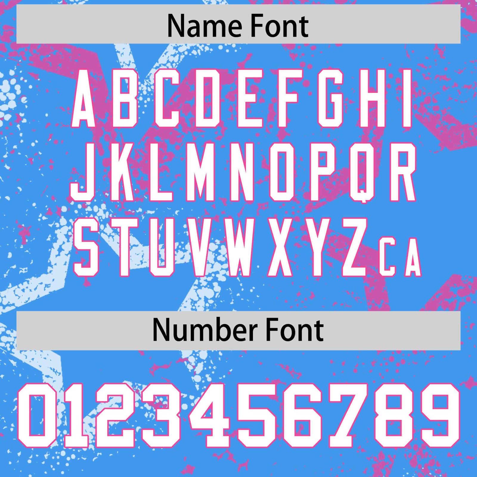 Custom Powder Blue White-Pink Mesh Star Football Jersey