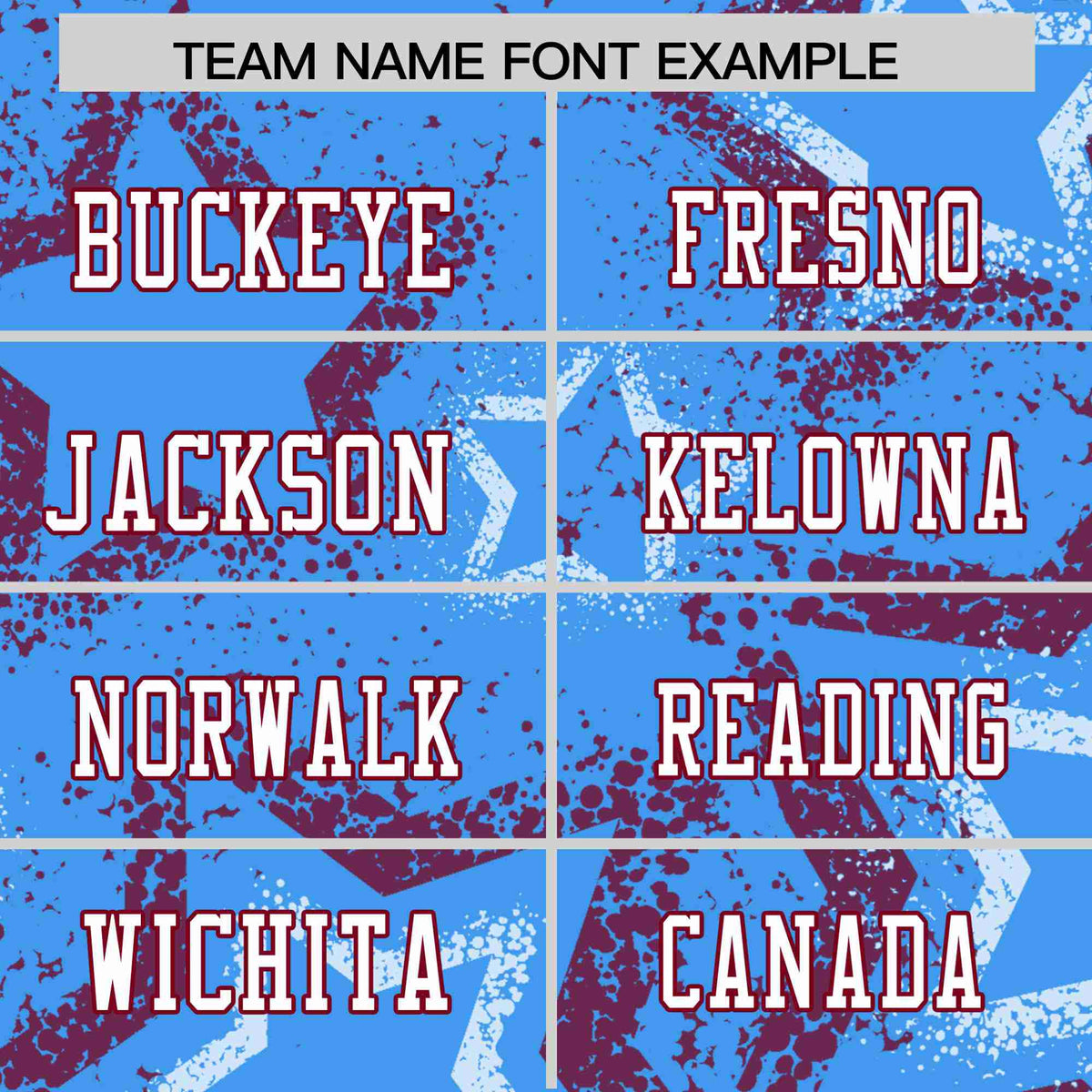 Custom Powder Blue White-Crimson Mesh Star Football Jersey