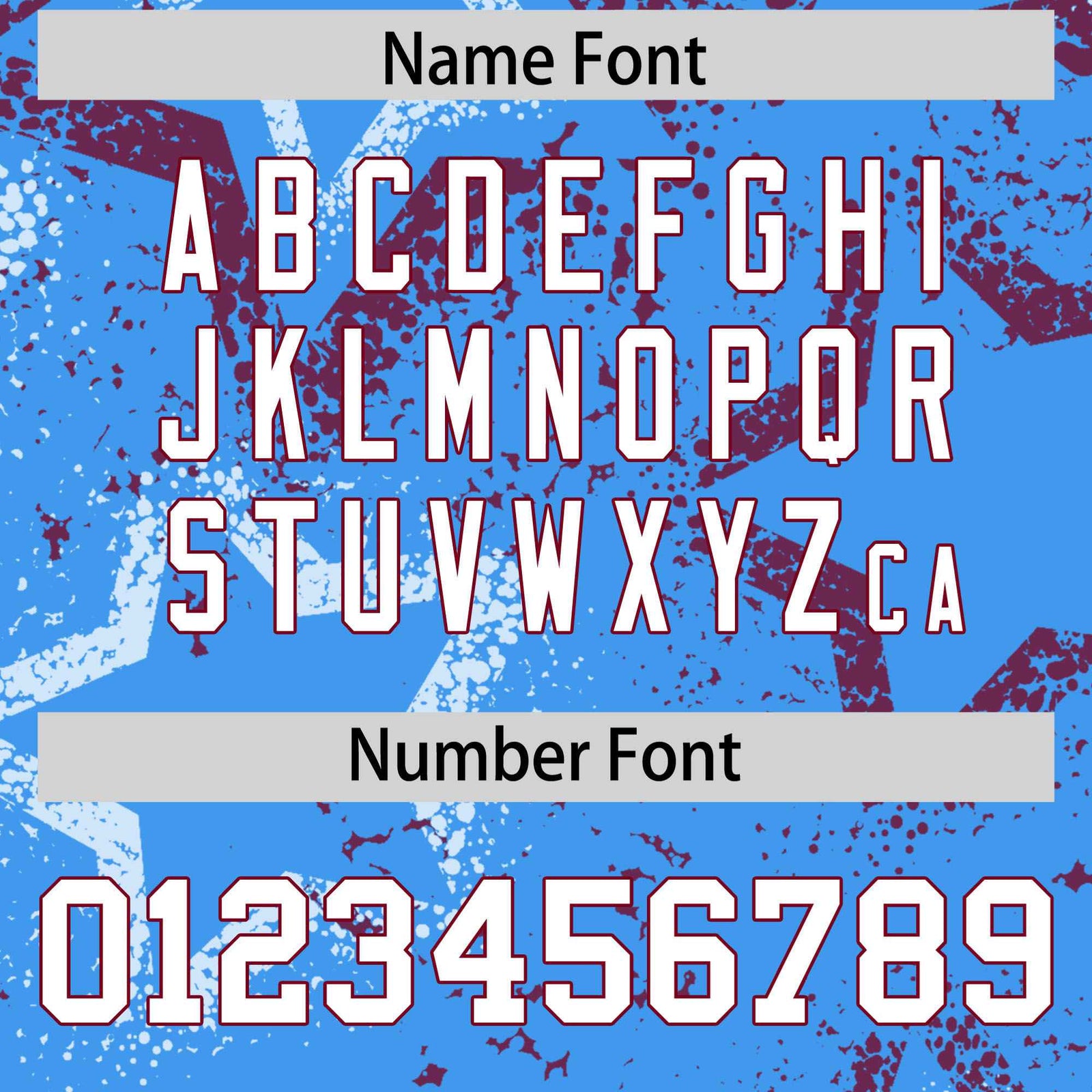 Custom Powder Blue White-Crimson Mesh Star Football Jersey