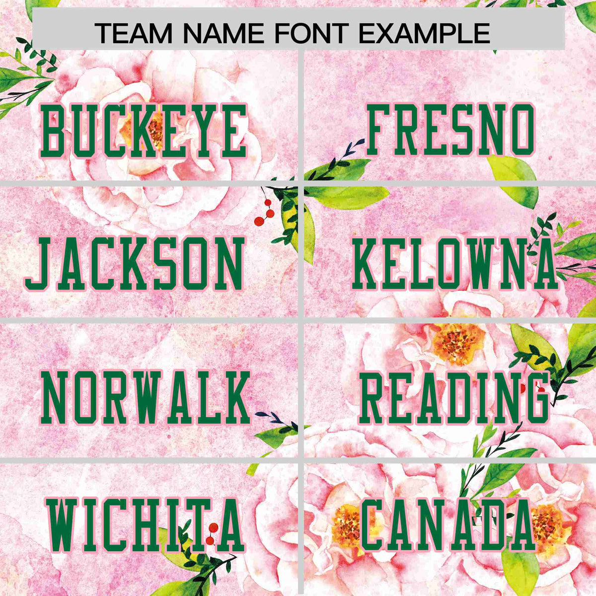 Custom Personalized Flower Pink Green Graffiti Pattern Design Authentic Football Jersey